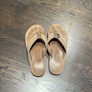 Rainbow Sandals Tan Flip Flops